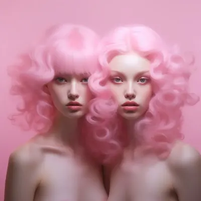 pink & pink - AI artwork, 5 Nov 2023