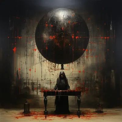 The Black Hole Religion Singularity will come for us, sooner or later. Everyone will go back to the core - AI artwork, 15 Nov 2023