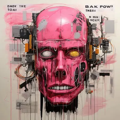 Exploring a new intersection in art: where the gritty essence of street art meets the unconventional charm of pink. As an exploration of contrasts and meanings. In art, skulls often symbolize mortality and introspection. Recasting them in shades of pink disrupts this traditional symbolism, inviting viewers to reconsider their preconceptions. It's a visual experiment in how color can alter perception and meaning. This artwork represents a broader conversation in contemporary art - the interplay between the enduring and the fleeting, the intense and the delicate. It's about finding balance and harmony in dichotomies, and how this tension can lead to new understandings - AI artwork, 29 Nov 2023
