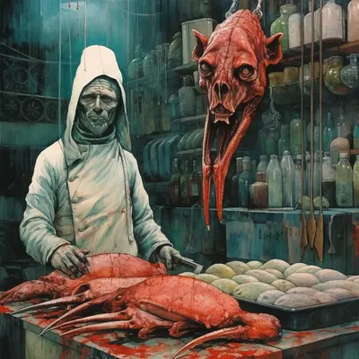 THEY MERGED WITH HUMANS - AI artwork, 26 Nov 2023