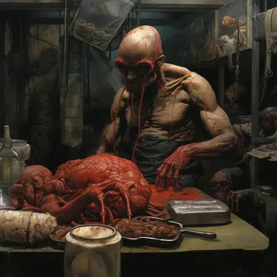 THEY MERGED WITH HUMANS - AI artwork, 26 Nov 2023