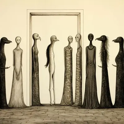 THEY KEEP WHISPERING - AI artwork, 28 Dec 2023