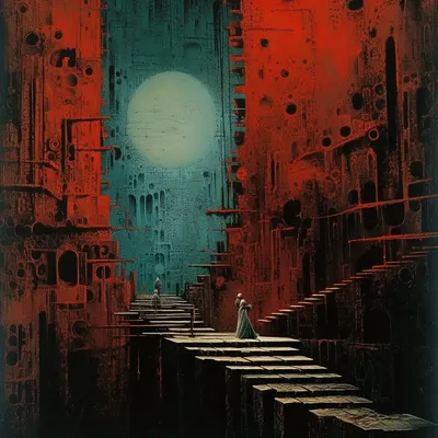 There is always someone behind. Always - AI artwork, 13 Dec 2023