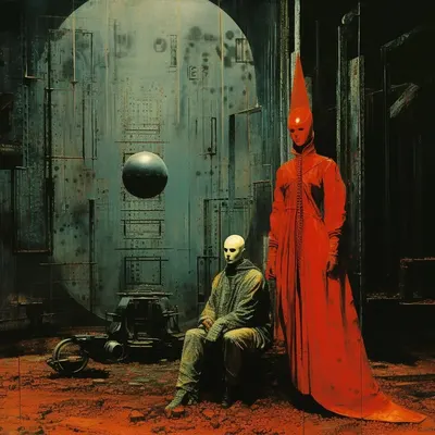 There is always someone behind. Always - AI artwork, 13 Dec 2023