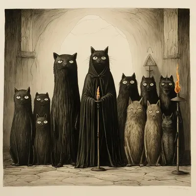 me & the gang - AI artwork, 8 Dec 2023
