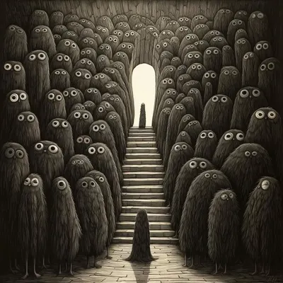 THEY KEEP WHISPERING - AI artwork, 28 Dec 2023