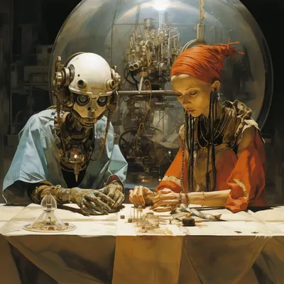 Fortune Tellers: Ever wondered about the mind-boggling concept of a holographic universe? Here's a peek into this mind-bending idea: Imagine our reality as a hologram, where all the information in our 3D world can actually be represented on a 2D surface. It's like the ultimate cosmic Instagram filter! According to this theory, every detail of our universe might be encoded in tiny packets spread over a 2D surface, sort of like pixels on a screen. This mind-blowing concept suggests that the 'reality' we experience could actually be a holographic projection from this 2D realm. It's like watching a movie—except the movie is our entire existence! While it might sound far-out, this idea has sparked fascinating discussions among physicists, diving into the nature of space, time, and the fundamental building blocks of our reality. It's like uncovering the ultimate mystery behind the scenes of our cosmic play! So, are we living in a cosmic Instagram story projected from a 2D surface? The holographic universe theory keeps us pondering the very fabric of reality itself. Mind-blowing, right? - AI artwork, 21 Dec 2023