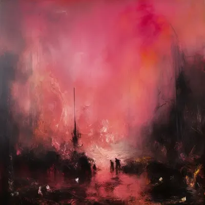 exploring the pinkness - AI artwork, 9 Dec 2023