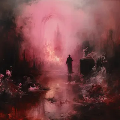 exploring the pinkness - AI artwork, 9 Dec 2023