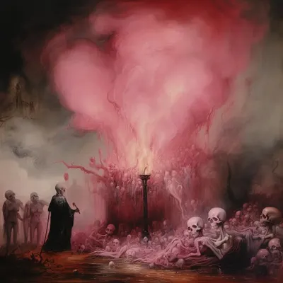 exploring the pinkness - AI artwork, 9 Dec 2023