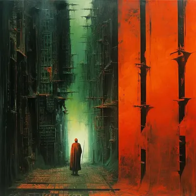 There is always someone behind. Always - AI artwork, 13 Dec 2023