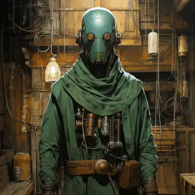 Cybernetic Monks Part II "They elevate their DMT levels in the pineal gland using technology" - AI artwork, 30 Jan 2024