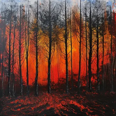 THE FIRE IS COMING WE ARE NEXT - AI artwork, 4 Jan 2024