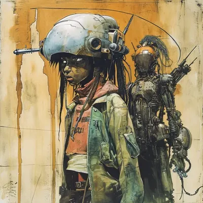 Do AI dream of electronic sheep? - AI artwork, 14 Jan 2024