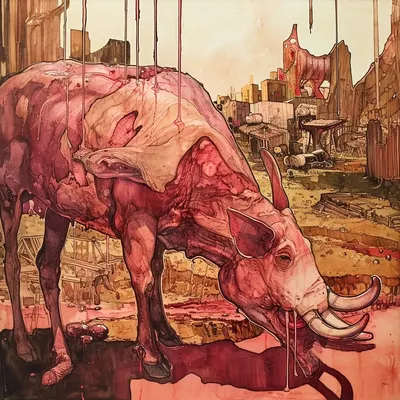 THEY ATE EVERYTHING - AI artwork, 14 Jan 2024