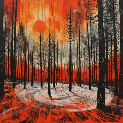 THE FIRE IS COMING WE ARE NEXT - AI artwork, 4 Jan 2024