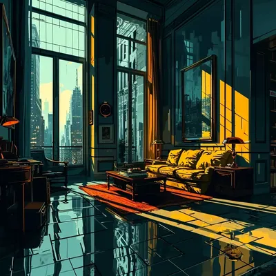 Bathed in the ethereal glow of the full moon over the city tonight. Sleep eludes me, and I find myself captivated by the shimmering skyline, lost in the silent symphony of urban life. Each building a sentinel, each street a forgotten story. Staring into the abyss of the night, caught between dreams and reality - AI artwork, 24 Jan 2024