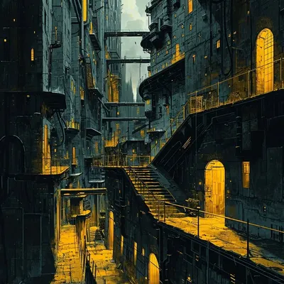 Bathed in the ethereal glow of the full moon over the city tonight. Sleep eludes me, and I find myself captivated by the shimmering skyline, lost in the silent symphony of urban life. Each building a sentinel, each street a forgotten story. Staring into the abyss of the night, caught between dreams and reality - AI artwork, 24 Jan 2024