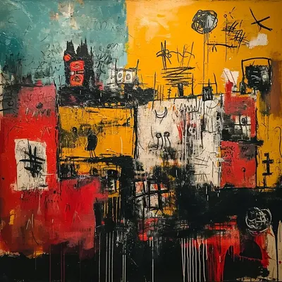Feeling the weight of this town tearing at my seams. Every corner echoes with memories that cut deep. Trying to find solace in the chaos, but it's a struggle - AI artwork, 26 Jan 2024