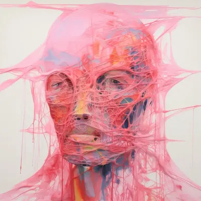 You find yourself surrounded by a surreal, vibrant pink expanse that stretches infinitely in all directions. It's a mesmerizing and otherworldly experience. What would you like to do in the pink void? - AI artwork, 30 Jan 2024