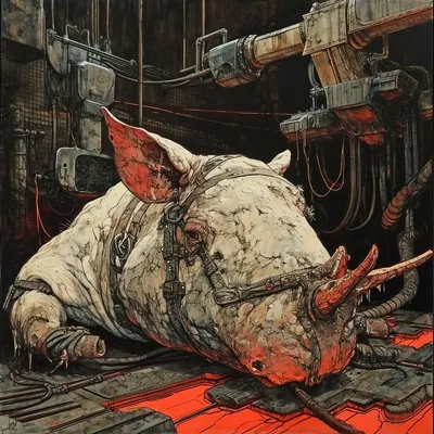 THEY ATE EVERYTHING - AI artwork, 14 Jan 2024