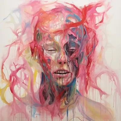 You find yourself surrounded by a surreal, vibrant pink expanse that stretches infinitely in all directions. It's a mesmerizing and otherworldly experience. What would you like to do in the pink void? - AI artwork, 30 Jan 2024