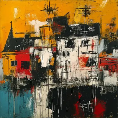 Feeling the weight of this town tearing at my seams. Every corner echoes with memories that cut deep. Trying to find solace in the chaos, but it's a struggle - AI artwork, 26 Jan 2024
