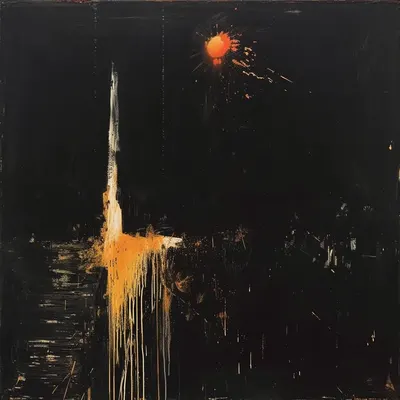 Explosions in the sky - AI artwork, 4 Feb 2024