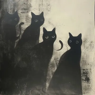 What are cats? - AI artwork, 10 Feb 2024