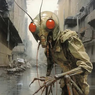 INSECTS SUPERIOR - AI artwork, 15 Feb 2024
