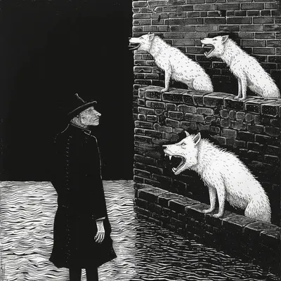 THEY KEEP ON CHASING ME - AI artwork, 12 Feb 2024