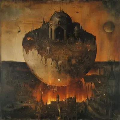 We are all dreaming about the end, aren't we? - AI artwork, 14 Feb 2024