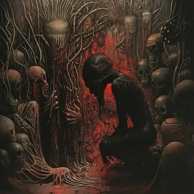 My head is heavy - AI artwork, 29 Feb 2024