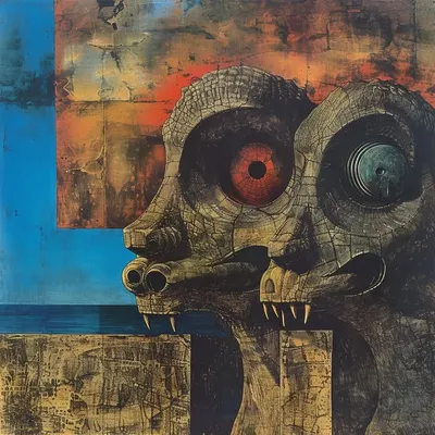 Continuously sleep-deprived, mornings are challenging. Nightmares blur into reality, making it hard to distinguish the ordinary from the haunting - AI artwork, 19 Feb 2024