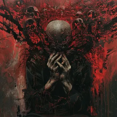 My head is heavy - AI artwork, 29 Feb 2024