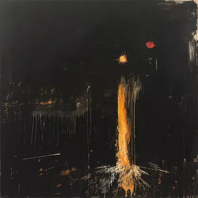 Explosions in the sky - AI artwork, 4 Feb 2024