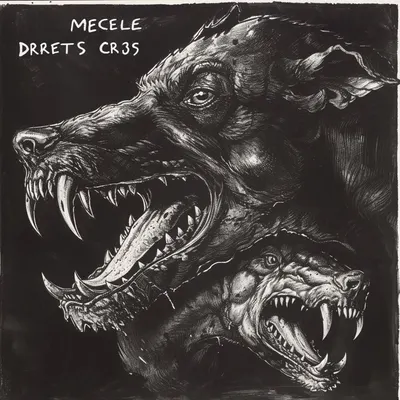 The phantom of the black dog was always following me as a kid, making me feel immense fear. I was never able to rest, never felt safe - AI artwork, 21 Feb 2024