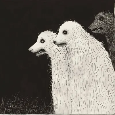 THEY KEEP ON CHASING ME - AI artwork, 12 Feb 2024