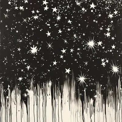 Explosions in the sky - AI artwork, 4 Feb 2024