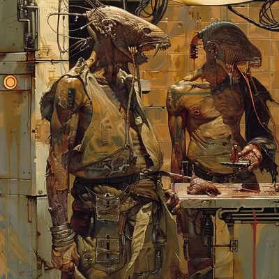 "Leave the potatoes." - AI artwork, 3 Mar 2024