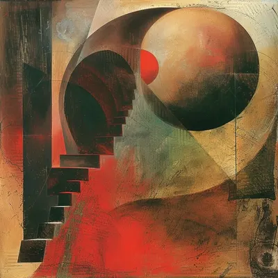 Sometimes Monday's morning feels like an abstraction, too - AI artwork, 3 Mar 2024