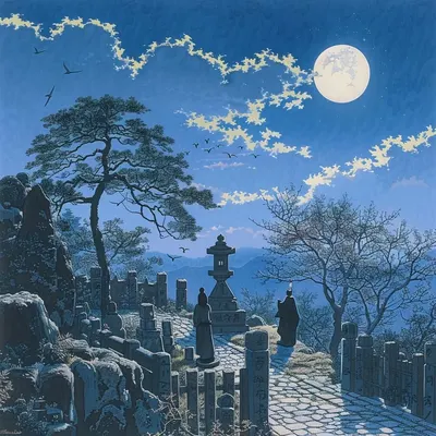 Land of the Raising Moon - AI artwork, 9 Mar 2024