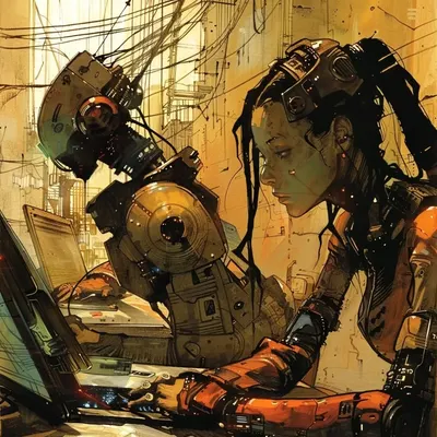 So he said, 'Everyone is a programmer these days,' and they embraced the idea - AI artwork, 11 Mar 2024