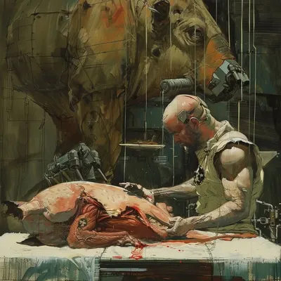 "Leave the potatoes." - AI artwork, 3 Mar 2024