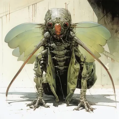 Cybernetic insects are insects that have been augmented with electronic components, such as sensors, actuators, or even microprocessors, to enhance their abilities or control their behavior. These enhancements could be used for various purposes, such as surveillance, environmental monitoring, or even search and rescue operations. However, ethical considerations and potential ecological impacts would need to be carefully addressed in their development and deployment - AI artwork, 15 Mar 2024