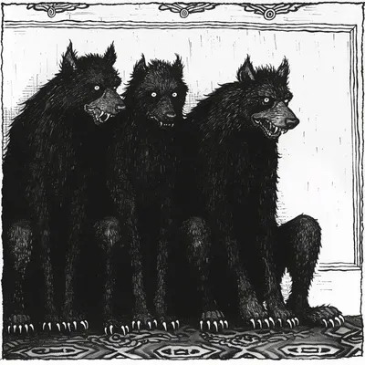 In the shadows of the mind, the black dog prowls, its heavy presence casting a veil of darkness over the soul, its mournful howls echoing the depths of despair - AI artwork, 1 Mar 2024