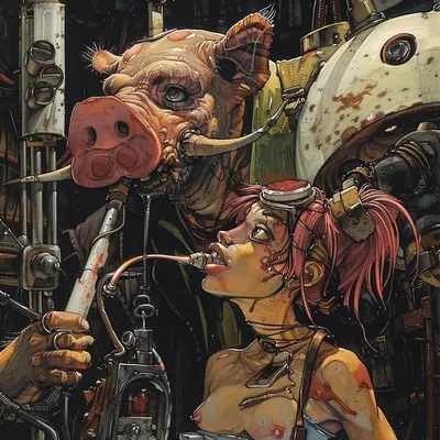 "Leave the potatoes." - AI artwork, 3 Mar 2024