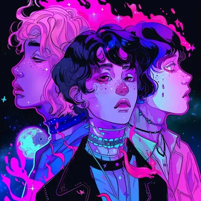 galaxy walkers - AI artwork, 22 Apr 2024