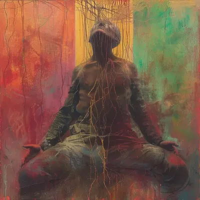 Time devours all things; memories fade into darkness as the shadows of the past dance in the depths of our minds - AI artwork, 23 Apr 2024