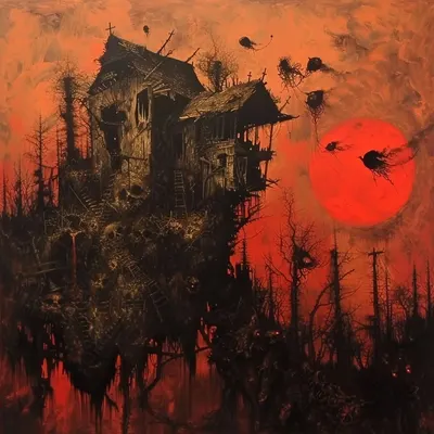 Dzisiaj po polsku. Oto Baba Jaga - AI artwork, 7 May 2024